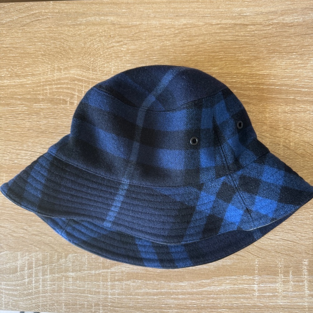 Burberry Check Wool Cashmere Bucket Hat NEW size Medium - Picture 3 of 7
